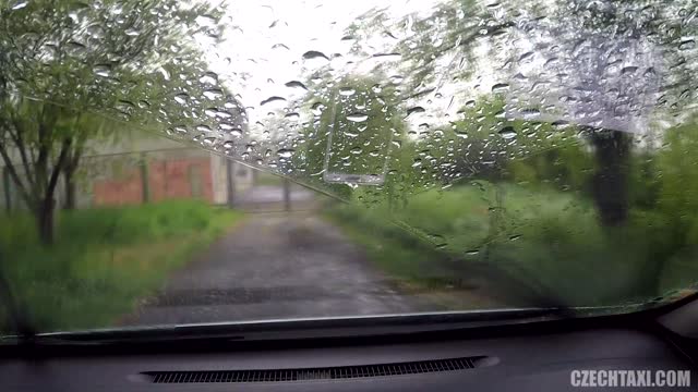 Czech Taxi 37: Squirting redhead cab hookup