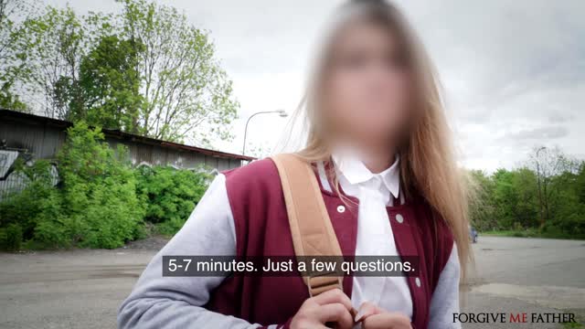 Blonde college Girl Admits her Sins