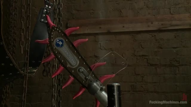 Happy Halloween! Sexy Babe in a Haunted House machine fucked to Orgasm