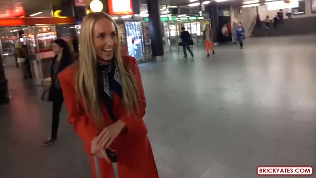 Flight Attendant Convinced to Fuck