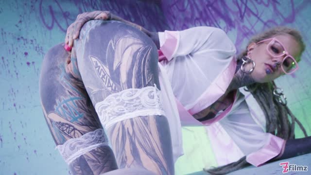 Anuskatzz Gets Anal Fucked & Face Fucked In The Graffiti Den